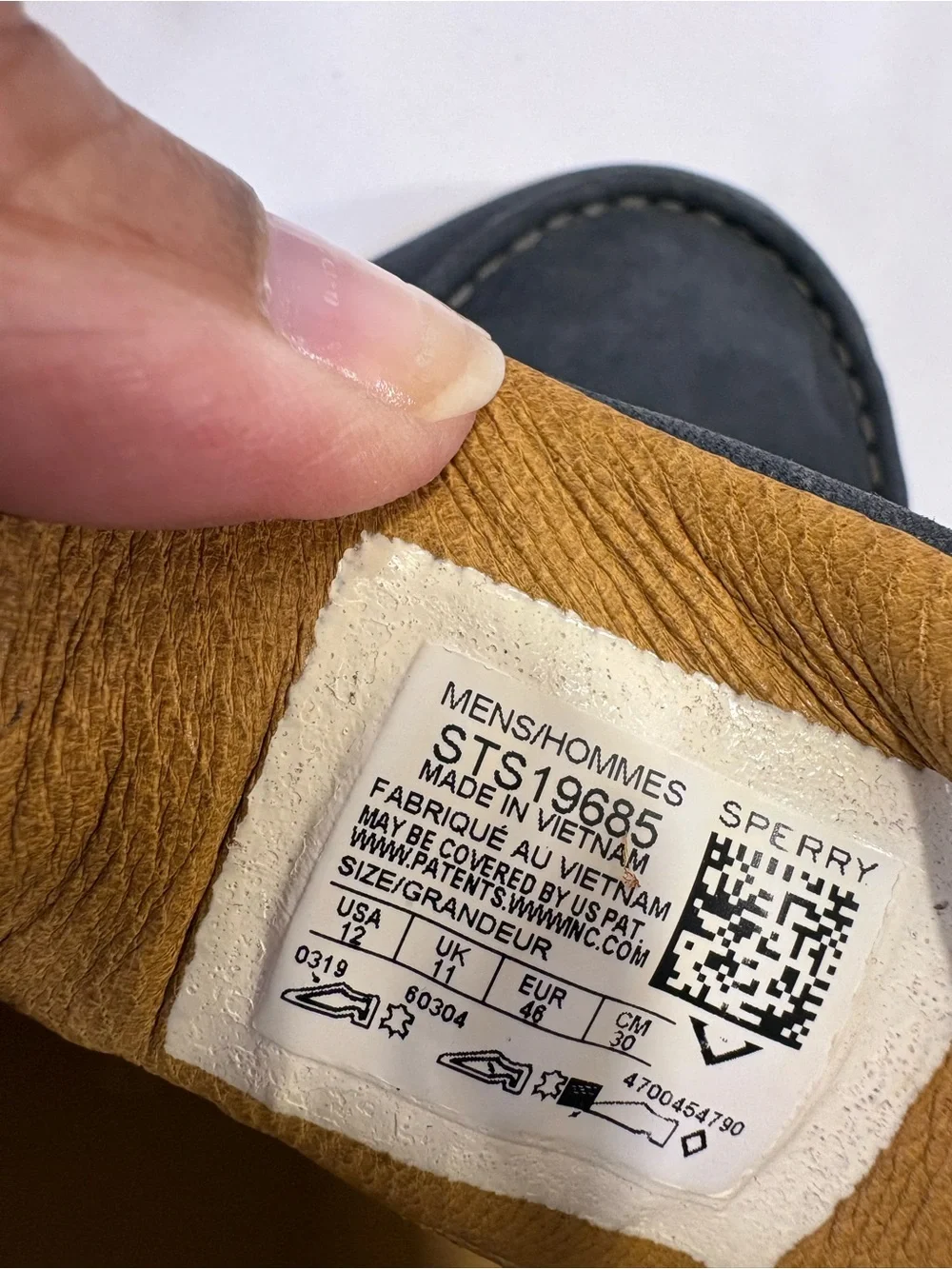 Sperry Top Sider Gold Cup Blue/Gray Suede Boat Shoes w/Brown Laces SZ 12 $200
